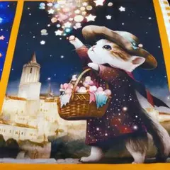 パネル柄　猫Ｂ　２枚セット