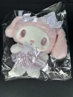マイメロ　白いちごのティータイムシリーズ　ふわくたぬいぐるみ