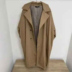 オーバーサイズ ベージュ トレンチコート