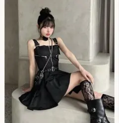 ナイロンジャンパーミニワンピース　Free-L