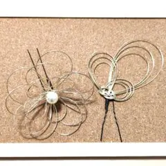 水引髪飾り　成人式　卒業式　ちょい足し ヘアピン　フラワー