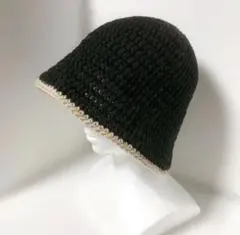ゆったり★バケハ　バケットハットクロシェハット　クラッシャーハット　ビーニー