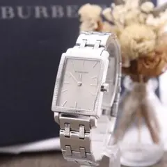 希少】BURBERRY バーバリー 腕時計 BU1450 レクタンギュラ - メルカリ