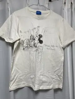 Mickey Mouse アートプリント Tシャツ