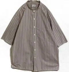steven alan / BOLD FIT バンドカラーシャツ ストライプのサムネイル