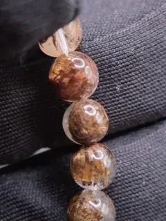 幻のルチル ジオメトリールチル ブレスレット 大玉 - メルカリ