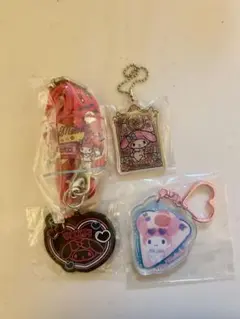 マイメロディ アクリルキーホルダー等 4個セット