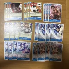 ワンピースカード　赤青エース　デッキパーツ