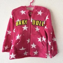 baby doll もこもこパーカー 90 ピンク
