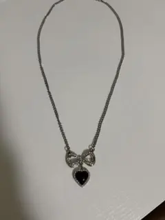 s.steel ネックレス　ハート　リボン　地雷系