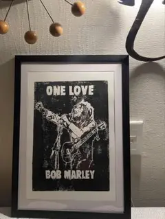 BOB MARLEY 版画額付き