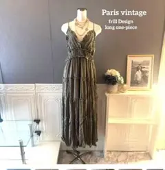 ヴィクトリアベッカム ボウタイ フローラル ロングワンピース UK4