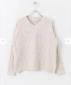 URBAN RESEARCH ITEMS ケーブルオーバーニット　F