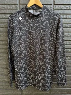 【美品】DESCENTE GOLF モックネック O（L相当） 長袖 ブラック