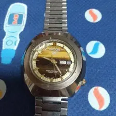 オリエント エース F429-43960 自動巻 ゴールド文字盤 カットガラス