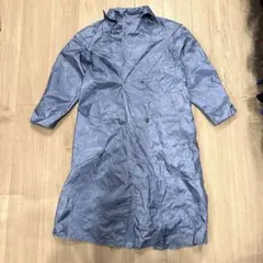 ナイロン　コート　青　ナイロンジャケット