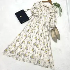 natural couture ナチュラルクチュール　ロングワンピース　花柄