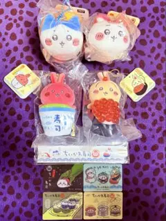 新品 ちいかわ寿司マスコット 4点セット 店頭購入特典付 グレイパーカーサービス