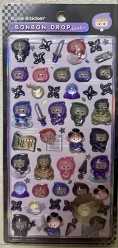 正規品　ボンボンドロップシール和柄　忍者　新品