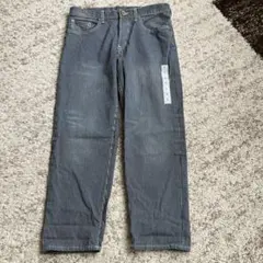 【タグ付き未使用品】GU テーパードアンクルジーンズ　S