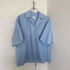 希少 Apartment three キャンプカラーシャツ サックスブルー 2