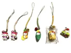 ご当地キティ　根付ストラップ　6個セット　沖縄限定