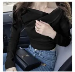 GRL ドレープカシュクールトップス