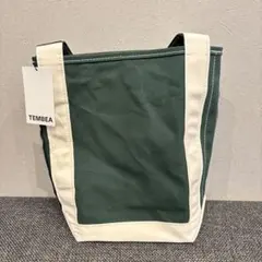 TEMBEA ブラック キャンバス トートバッグ 大容量 キャンプ 旅行 