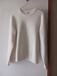 ユニクロ ウォッシャブルストレッチミラノリブクルーネックセーター