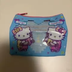 マツケンサンバ×ハローキティ クリアラメポーチ