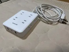 ジャンク ELECOM 電源タップ USBポート付きECT-44-8A2C15