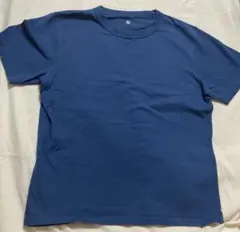 青 Mサイズ Tシャツ 綿100% 着心地抜群
