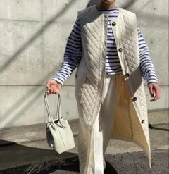 シールームリン　キルティングロングジレのサムネイル