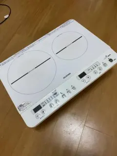 64A38 アイリスオーヤマ 2口 IH コンロ据え置き IHK-W12S-W - メルカリ
