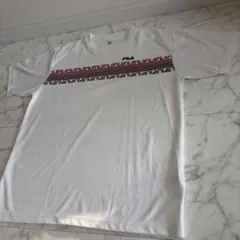【未使用級】清潔感◎ FILA メンズ 【L】 Tシャツ 白 半袖 ポリ100%