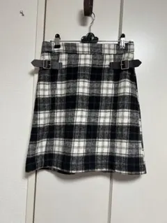 INGNI シャギーチェック台形スカート ミニスカート チェック 試着のみ