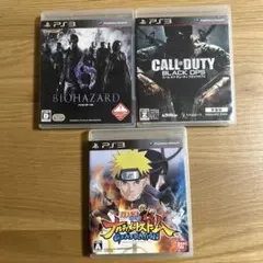 PS3ソフト3本セット バイオ6 コールオブデューティ ナルト