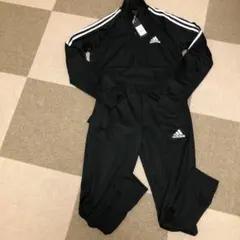 adidas ブラック ジャージ上下セット