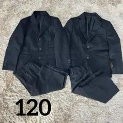 オリバーハウス　男児120スーツ上下　ストライプ　入学式　フォーマルスーツ　双子