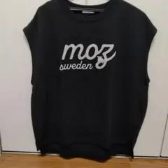 moz ノースリーブTシャツ 黒