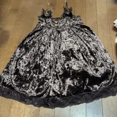 LIZLISA ベロア キャミワンピース フェアリーグランジ 森ガール