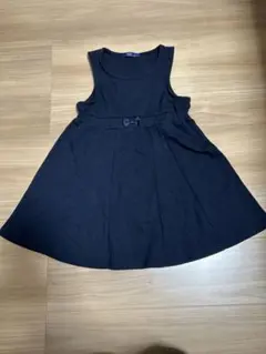 Flow Free ネイビー　ワンピース 130 着丈60cm 右ポケット