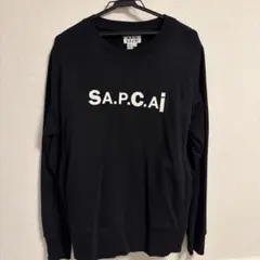 A.P.C. sacai ブラック トレーナー XS バッグ付き