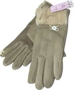 新品　キャメル　手袋