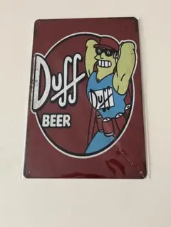 DUFF BEER ブリキ看板 メタルプレート