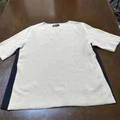 Avenue Cognac ベージュ Vネック 半袖ニットのサムネイル