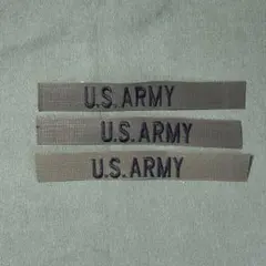 【デッドストック】U.S.ARMY ネームテープ 刺繍 OD 3枚 #02のサムネイル