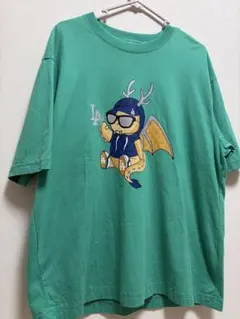 MLB ドジャース ドラゴン Tシャツ L ラメプリント 未使用級