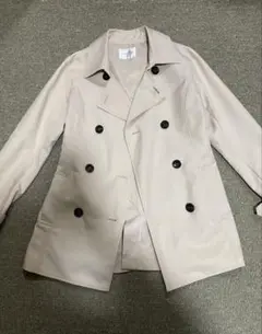 GLACIER ベージュ ダブルブレスト トレンチコート