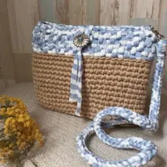 麻紐×ズパゲッティ♡ショルダーバック